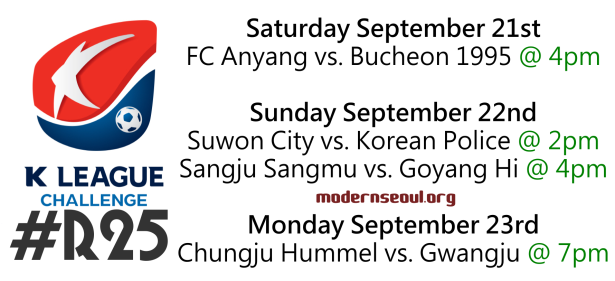 K League Classic Round 29 (September 21st and 22nd) Preview, Prediction