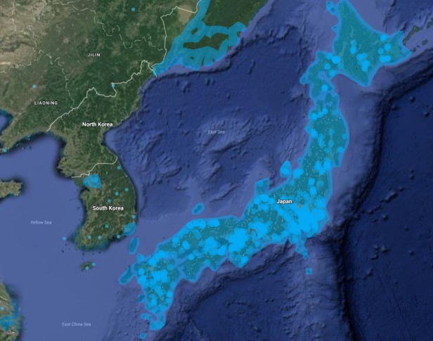Google Maps Streetview South Korea vs. Japan